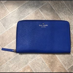 Kate Spade Travel Wallet/ Organizer Blue